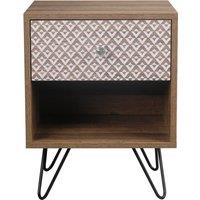 Casablanca 1 Drawer Bedside Table