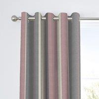 Fusion Whitworth Striped Eyelet Curtains