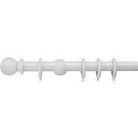 Swish Sherwood Fixed Wooden Curtain Pole with Rings