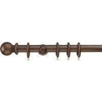 Swish Sherwood Fixed Wooden Curtain Pole with Rings