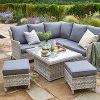 Wroxham 4 Seater Grey Corner Lounging Set