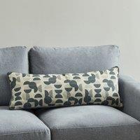 Monochrome Geometric 30cm x 80cm Cushion Black, White and Grey