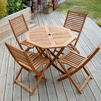 Octagonal 4 Seater Dining Set