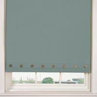 Square Eyelet Duck Egg Roller Blind Blue