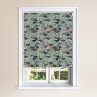Jungle Lichen Blackout Roller Blind Green, Purple and Brown