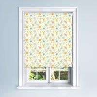 Blue Zoo Friends Blackout Roller Blind Blue, Yellow and Orange