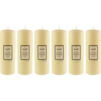 Pack of 6 Church Candles 7.5cm x 20.5cm