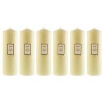 Pack of 6 Church Candles 10cm x 30cm