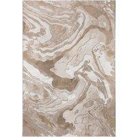 Marbled Rug Blush, Brown and White
