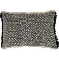 Tangier Rectangle Cushion Black and White