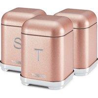 Glitz Blush Pink Set of 3 Canisters Blush (Pink)