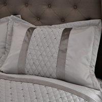 Catherine Lansfield Silver Sequin Cluster Pillow Sham Pair