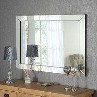 Yearn Angled Framed Mirror Black/Clear