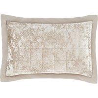 Catherine Lansfield Natural Crushed Velvet Pillowsham Pair