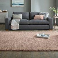 Cosy Teddy Rug Blush