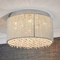 Vogue Galina 10 Light Crystal Flush Ceiling Light