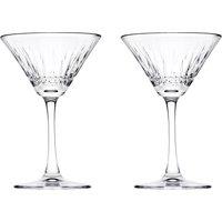 Set of 2 Elysia Martini Glasses Clear