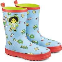 Ulster Weavers Moon and Me Kids Music Wellies Blue, Yellow and Green