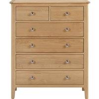 Cotswold 6 Drawer Chest, Oak