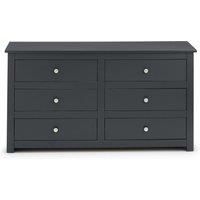 Radley 6 Drawer Chest, Dark Grey