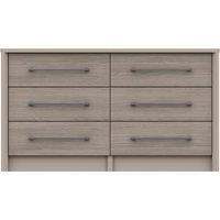 Dolan Wide 6 Drawer Chest Light Oak