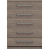 Parker 5 Drawer Chest Brown
