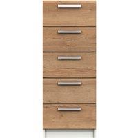Piper Tall 5 Drawer Chest Brown