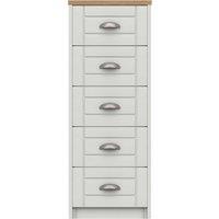 Darwin Tall 5 Drawer Chest brown