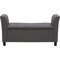 Verona Fabric Window Seat, Charcoal