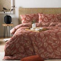 furn. Riva Japandi Red Duvet Cover and Pillowcase Set