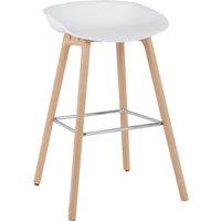 Erik Counter Height Bar Stool, White White