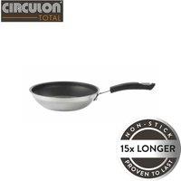 Circulon Total Stainless Steel 22cm Frying Pan Silver