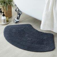 Supersoft Charcoal Oval Bath Mat Charcoal