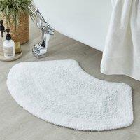 Supersoft White Oval Bath Mat White