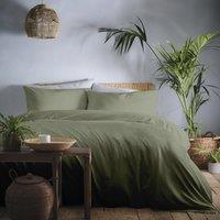 Appletree Cassia Khaki 100% Cotton Duvet Cover and Pillowcase Set