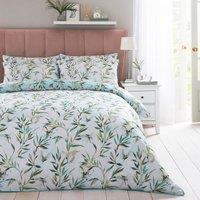 Dorma Nature Garden 100% Cotton Duvet Cover and Pillowcase Set Green