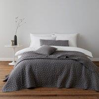 Pebble Quilted Cushion Grey