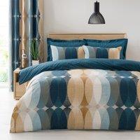 Elements Elijah Blue Reversible Duvet Cover and Pillowcase Set