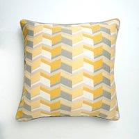 Sonny Cushion Cover Yellow, Grey and White