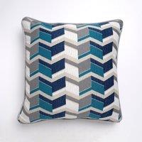 Sonny Cushion Cover Green, White and Grey
