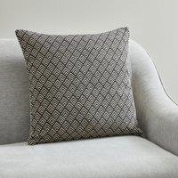 Chevron Repeat Cushion Black and white