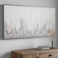 Grey Cityscape Canvas