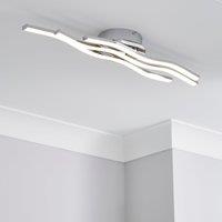 Ripple Integrated LED Bathroom Flush Ceiling Light