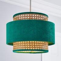 Nova Velvet and Cane Lamp Shade