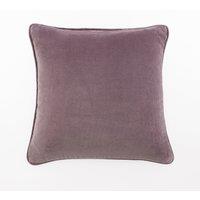 Clara Cotton Velvet Square Cushion Purple