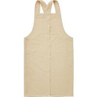 Cotton Cross Over Apron Natural Brown
