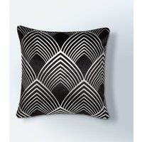 Geo Silver Foil Cushion