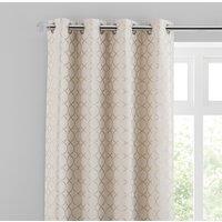 Chenille Ogee Eyelet Curtains