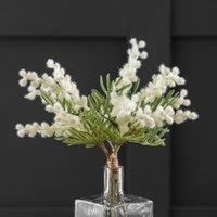 Artificial Cream Mimosa Stems