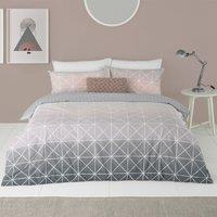 furn. Spectrum Blush Ombre Reversible Duvet Cover and Pillowcase Set